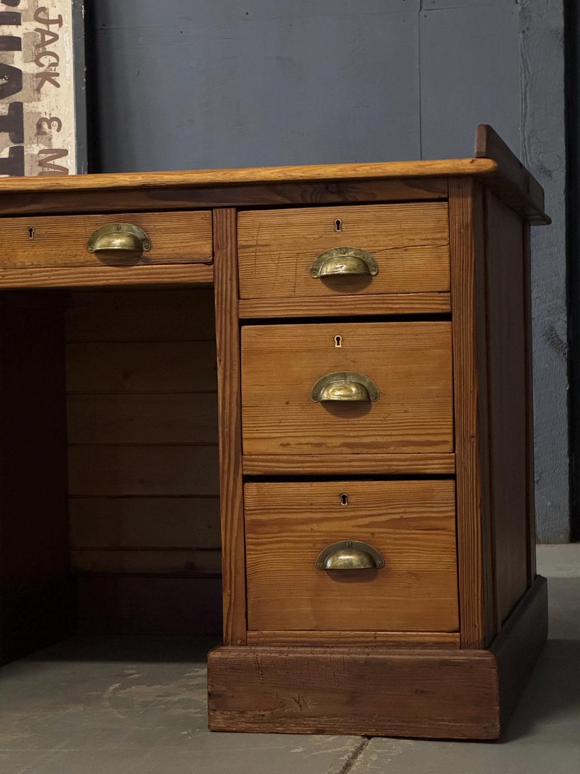 Antique Wood Desk - Etsy