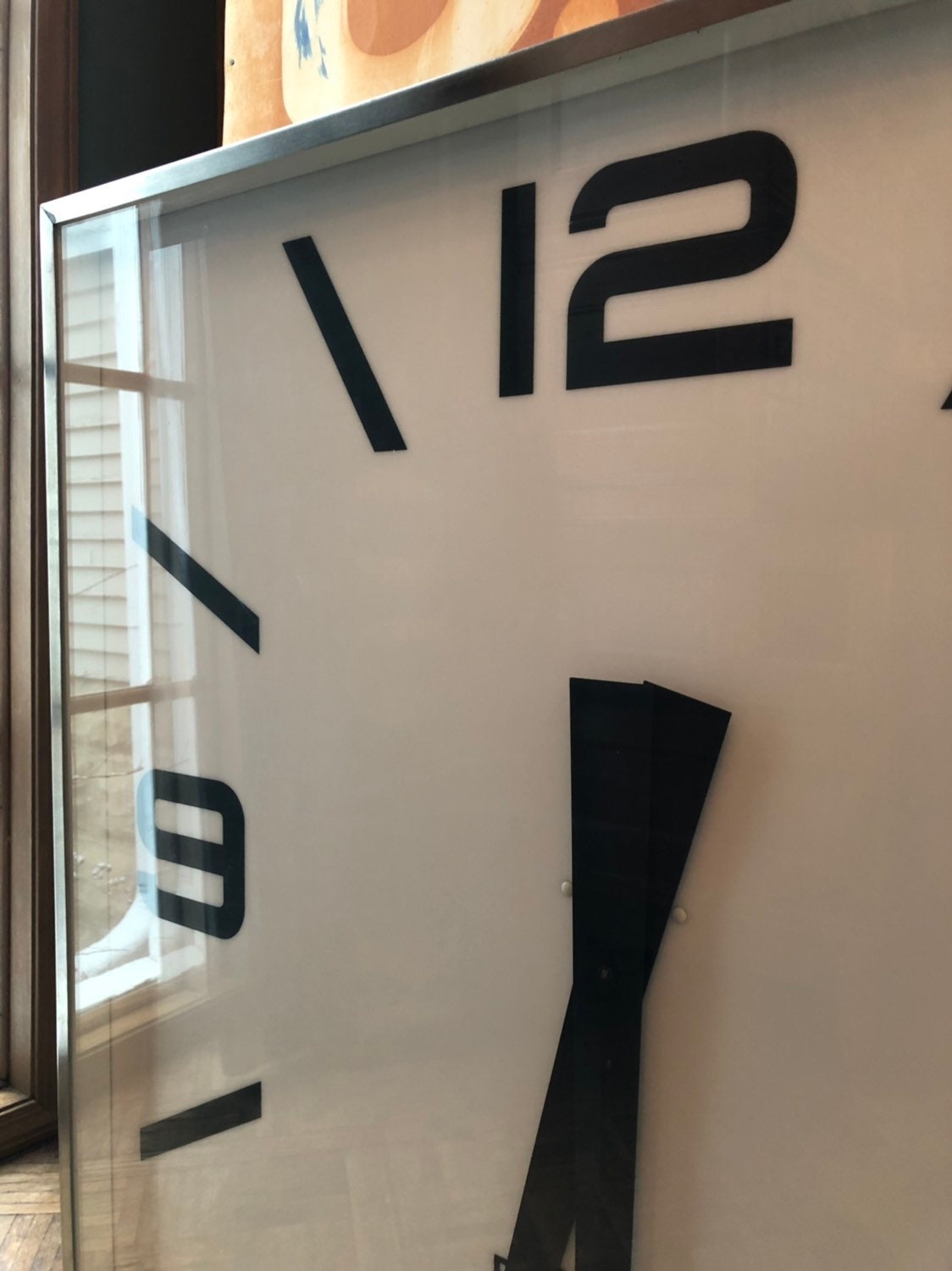 Giant Vintage Gymnasium Clock, Light Up Clock, Large Wall Clock, Clock