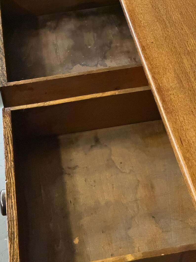 LARGE Antique Standing Desk With Drawers, Slant Top Desk, Post Office