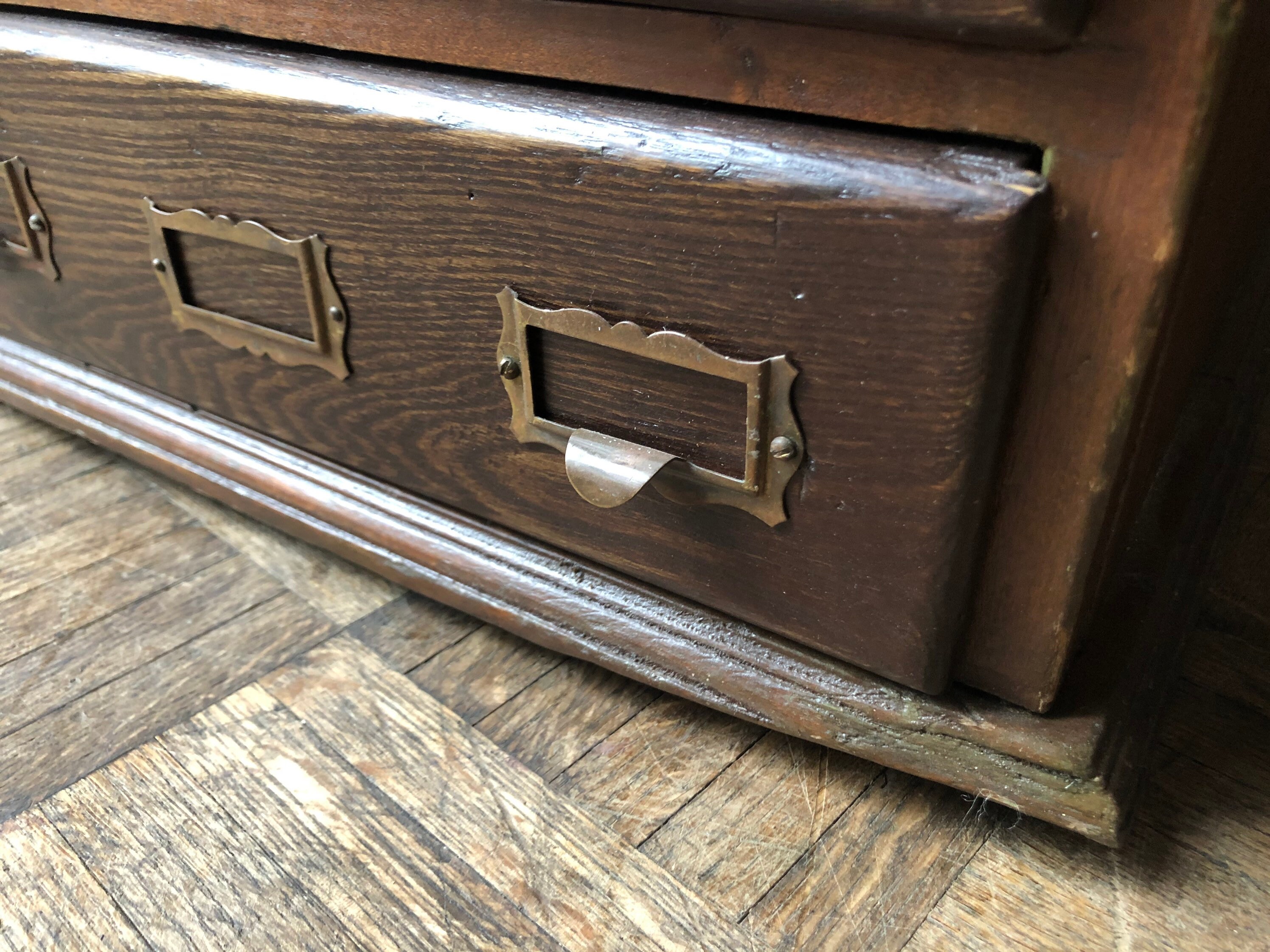 Gabinete de cajones múltiples antiguos gabinete de piezas de | Etsy