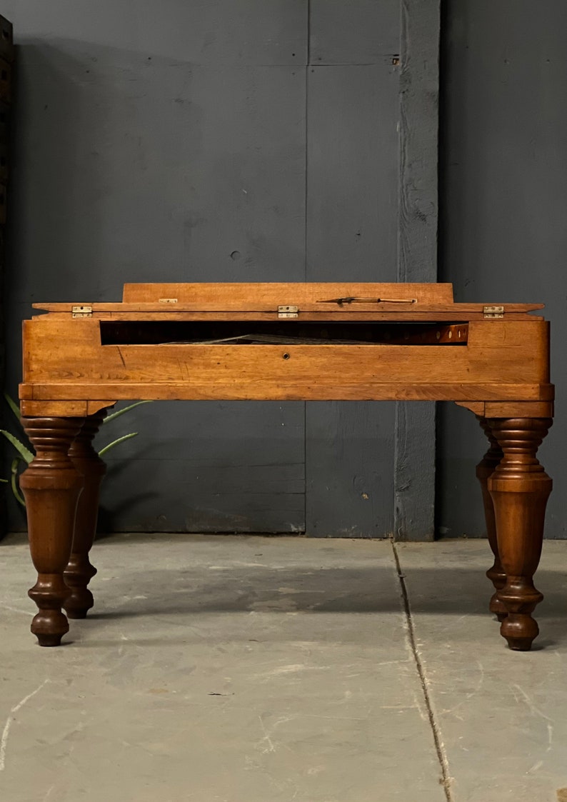 Antique Piano Harp Table, Hammered Dulcimer, Musical Instrument - Etsy