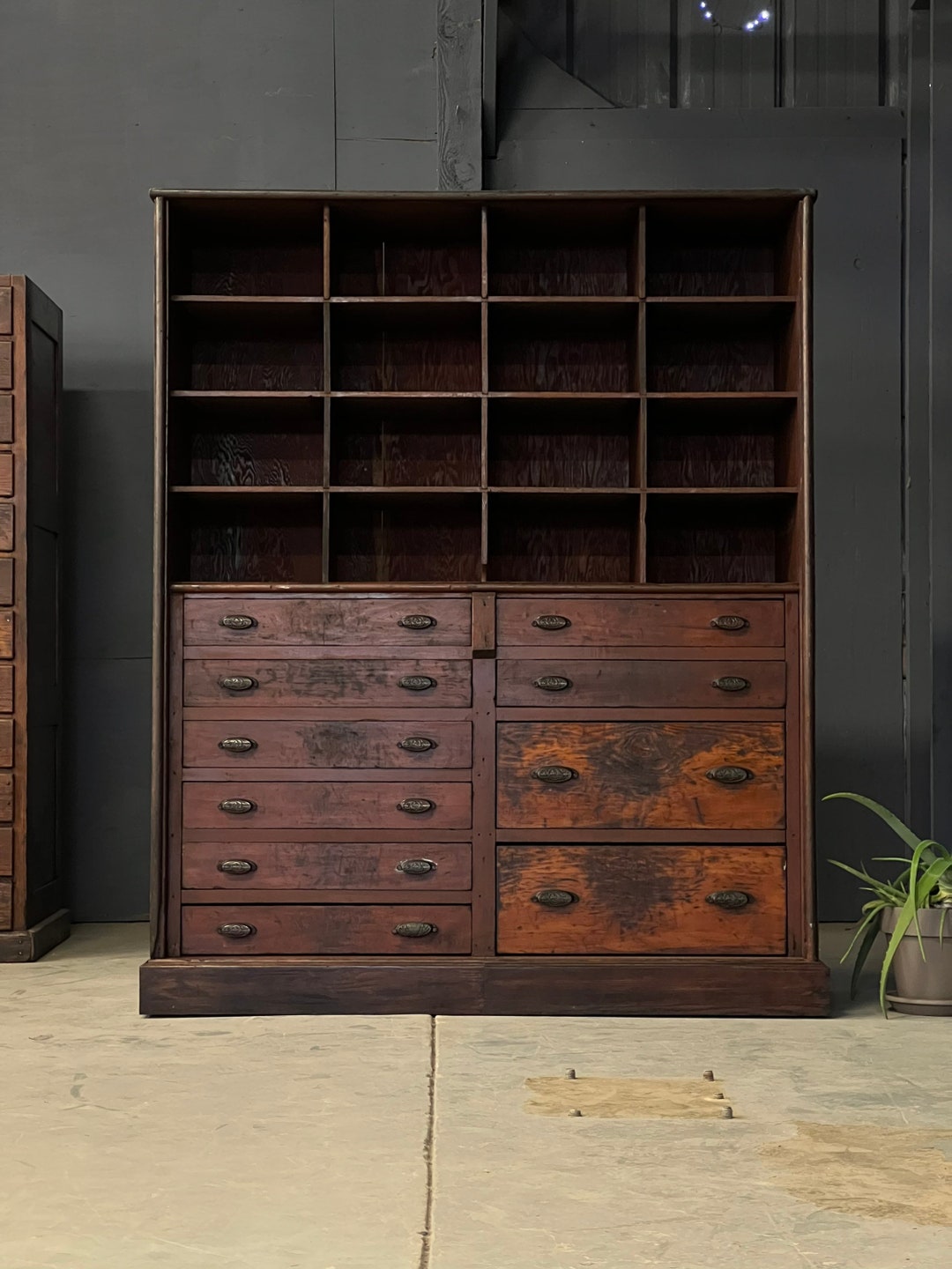 Antique Wood Apothecary Hardware Store Wood Etsy