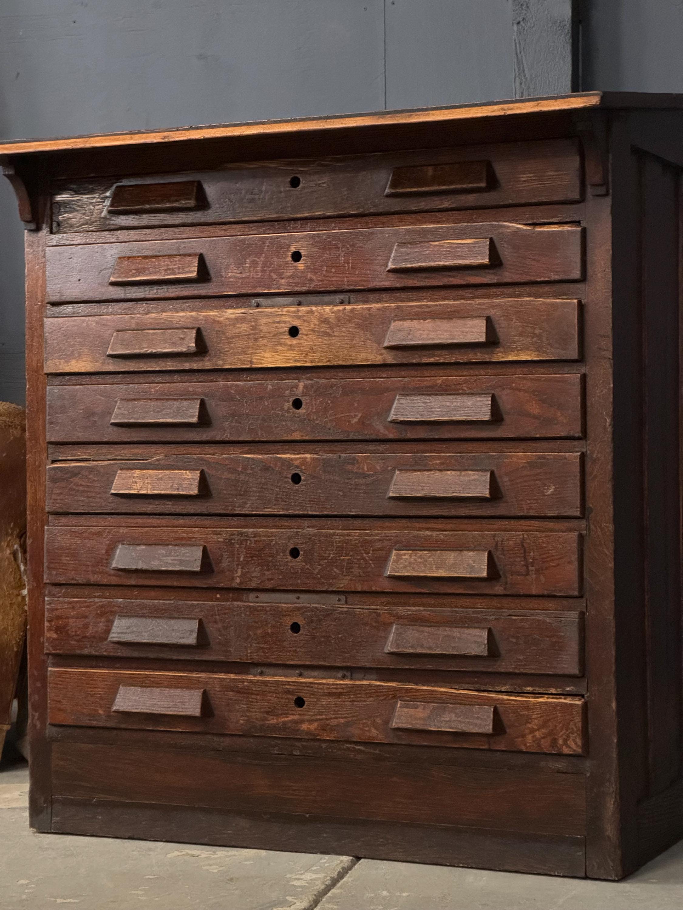 Antique Slant Top Desk With Drawers - Etsy