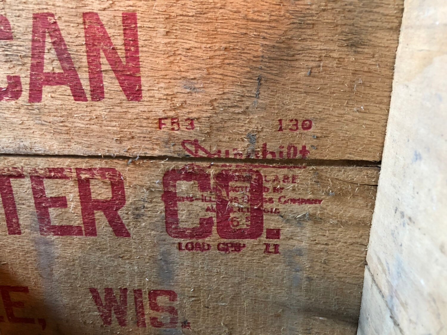 Vintage Wood Crate, American Soda Water Co, Milwaukee