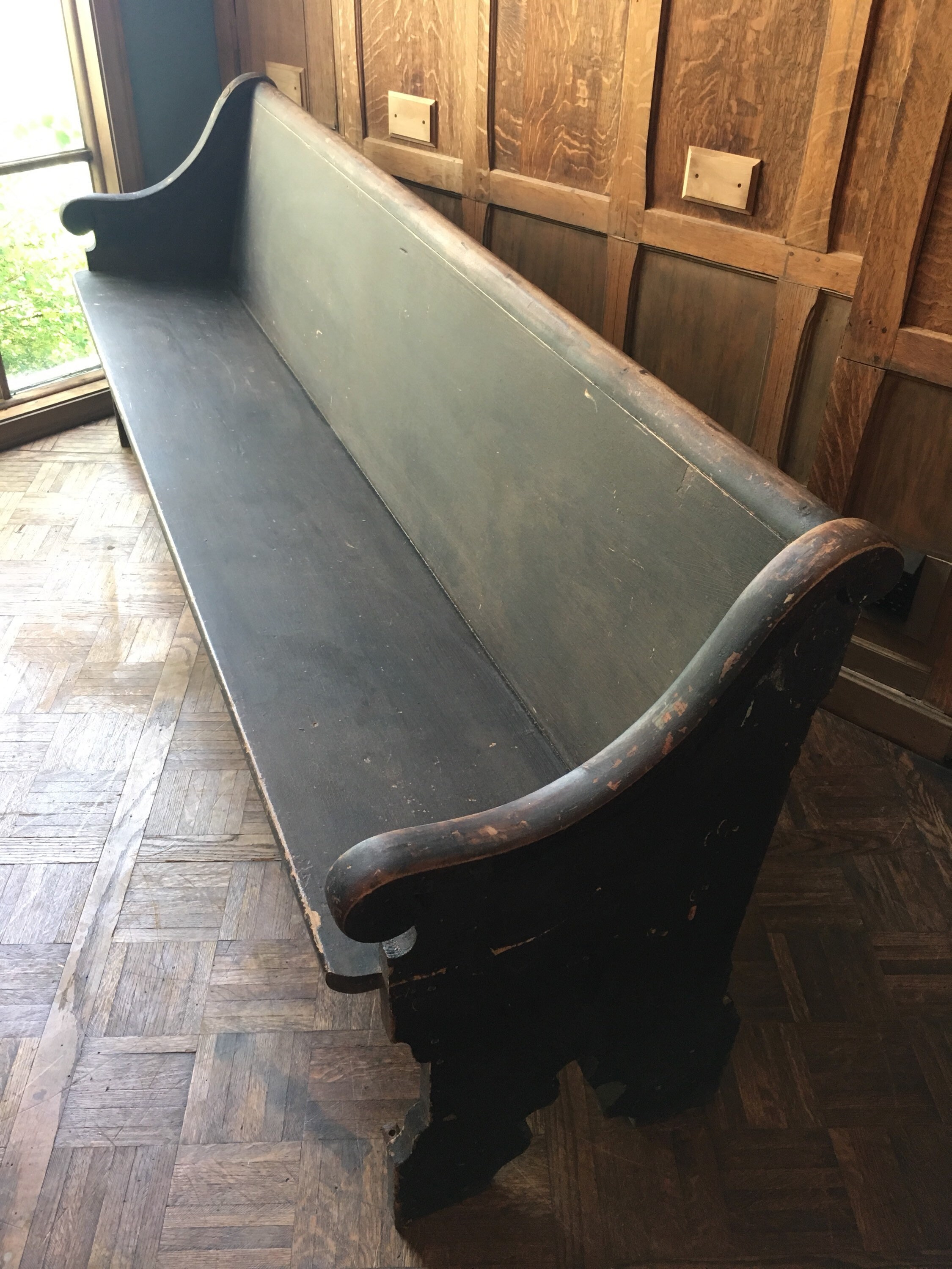 Church Pew Bench, Farm House Bench, Antique Entryway Bench, Wooden
