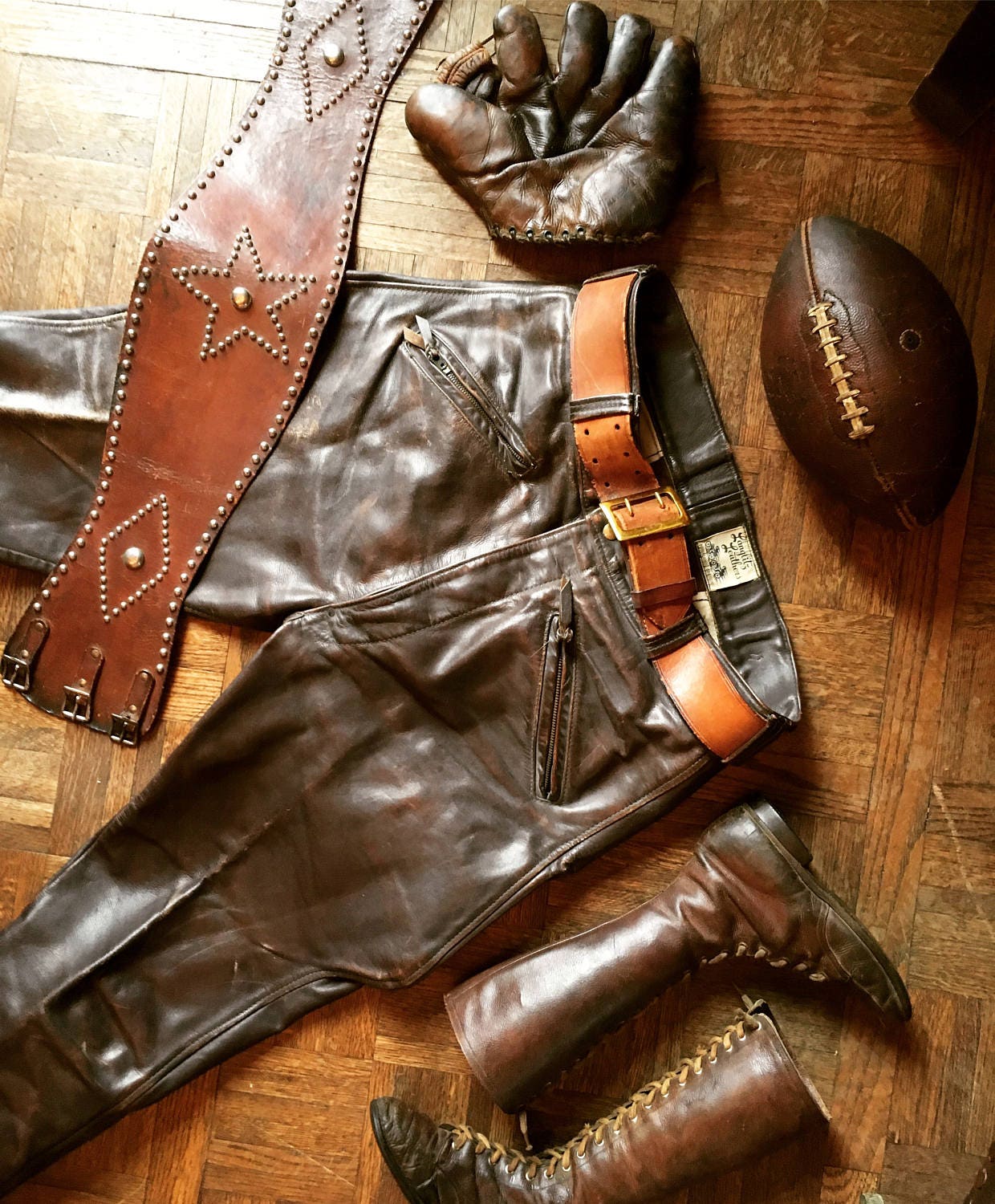 vintage motorcycle leathers