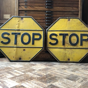 Yellow stop sign - .de