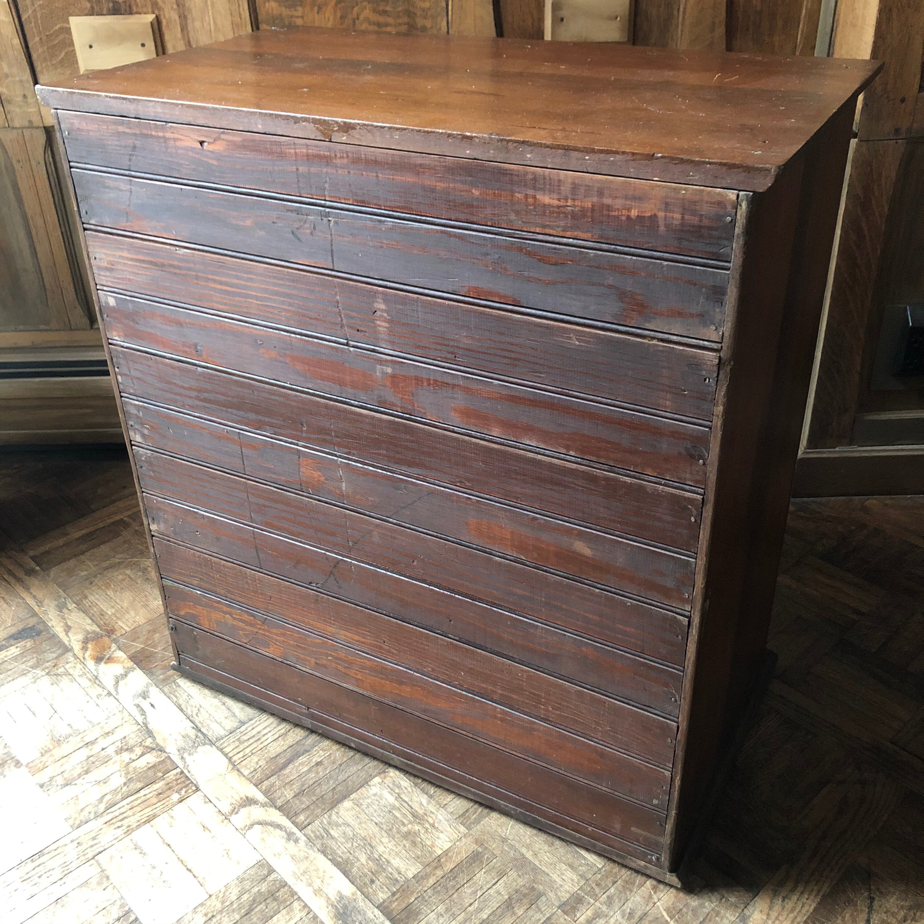 Gabinete de cajones múltiples antiguos gabinete de piezas de | Etsy