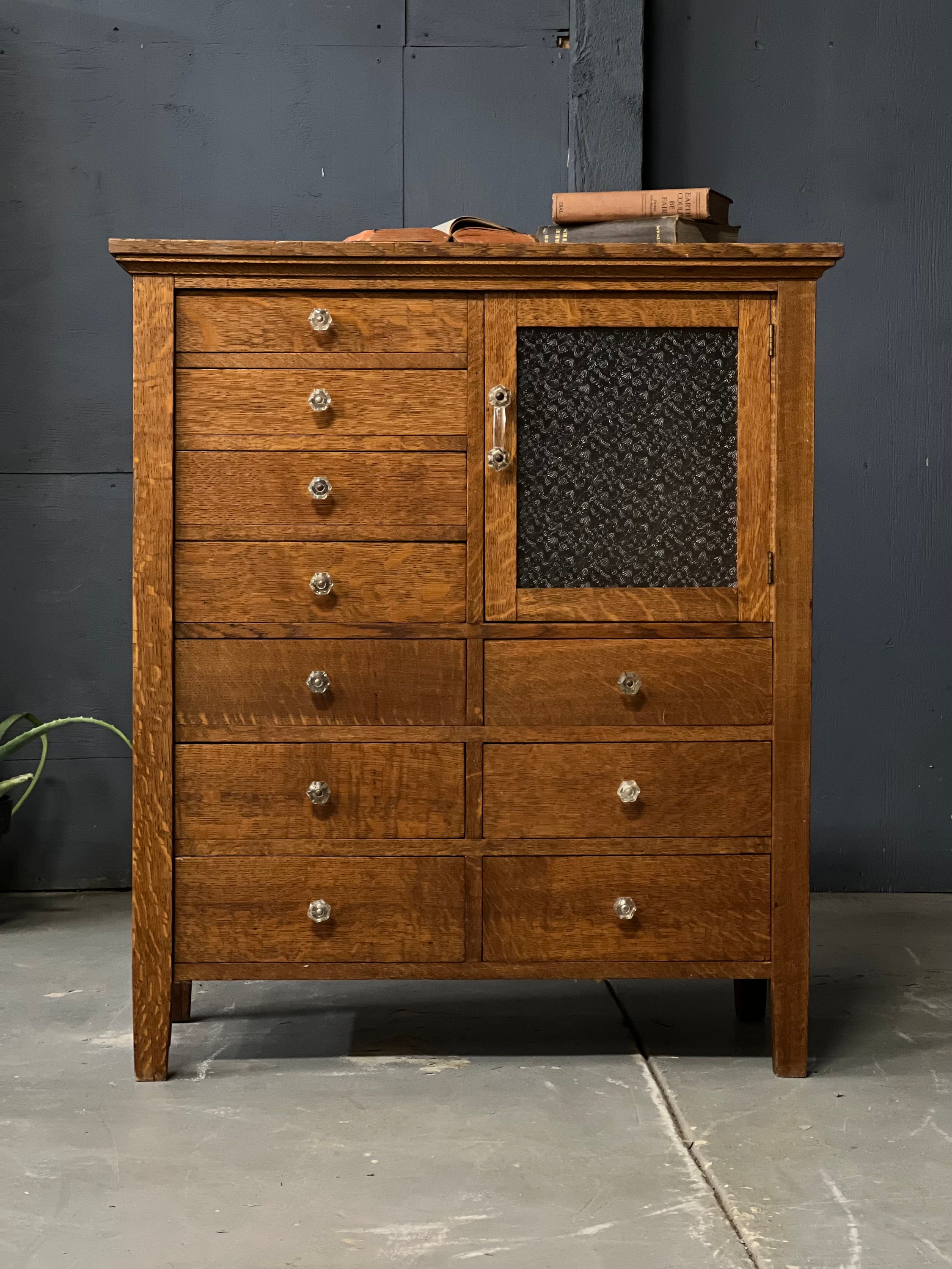 Antique Oak Dental Antique Medical Wood Apothecary