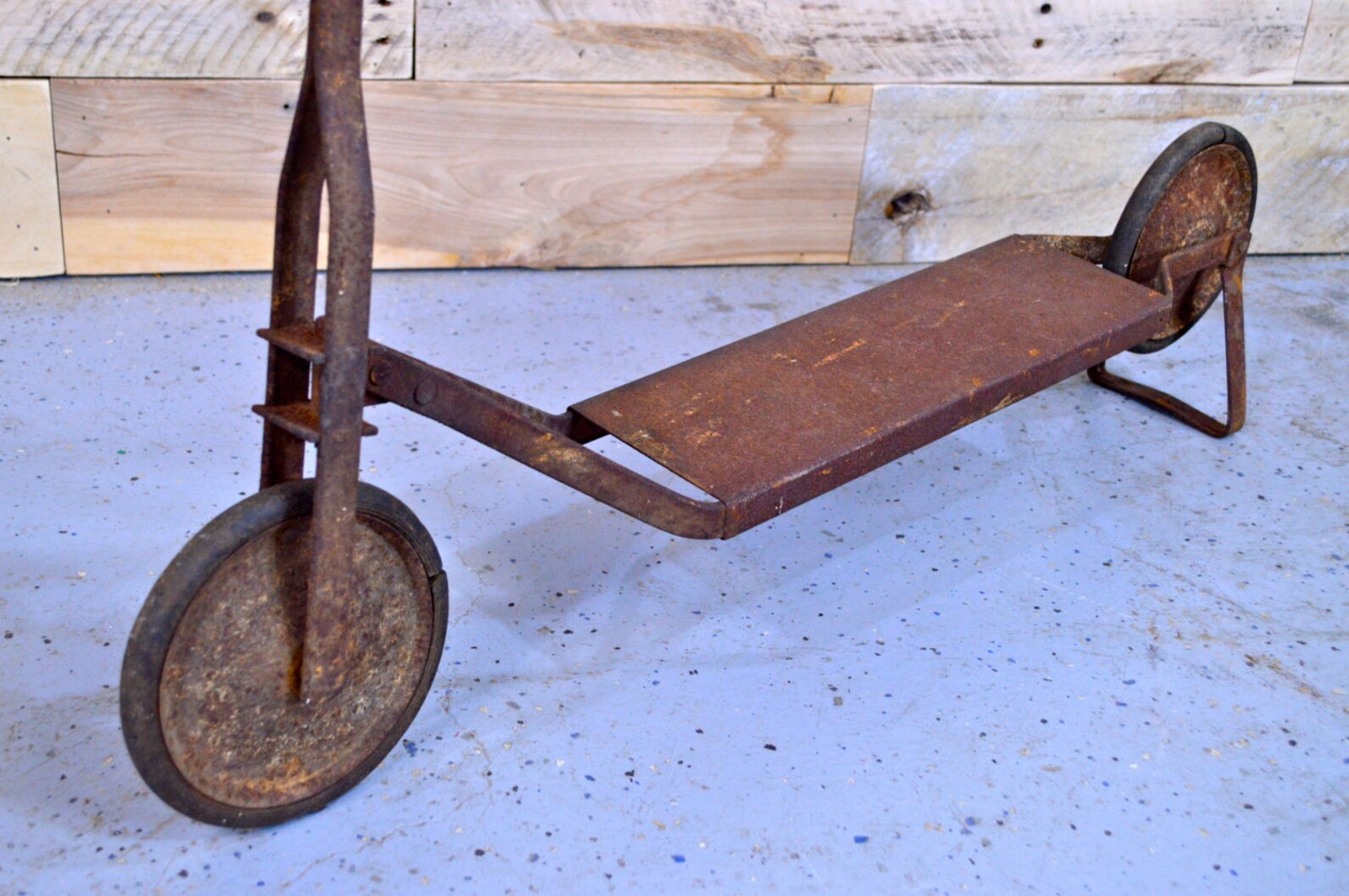 Vintage Push Scooter 1920s Rustic Toy Scooter Etsy