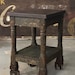 Antique Turtle Table on Casters - Etsy