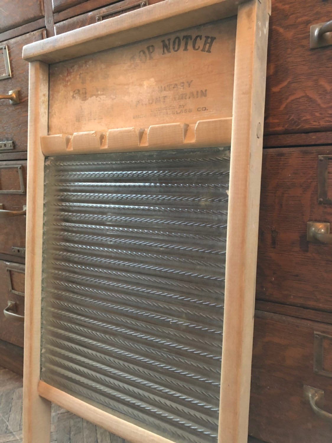 Antique Glass Washboard, Authentic Antique Washboard, Vintage Washboard