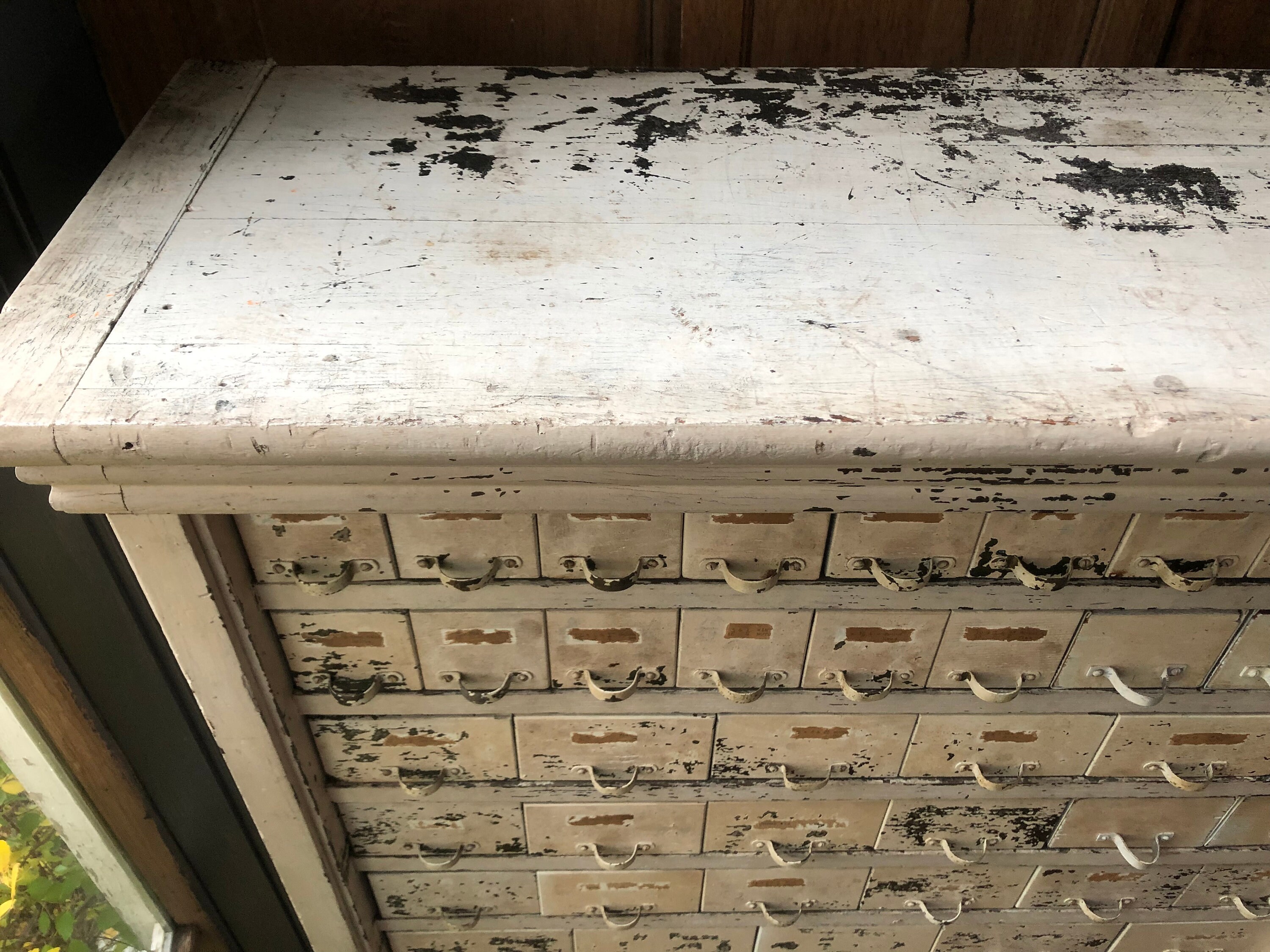 RESERVED - Antique Hardware Store Cabinet, Oak Apothecary Cabinet, Nuts