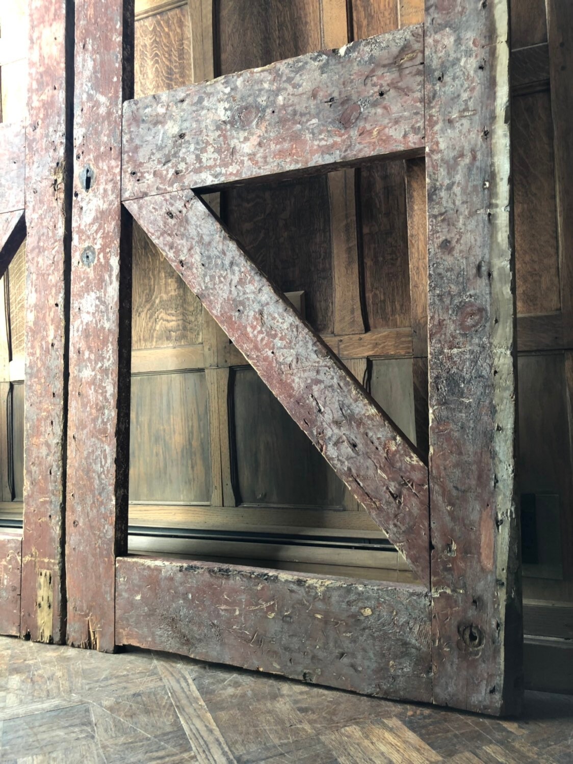 barn doors arched antique pair forge wood industrial salvage architectural gates scout