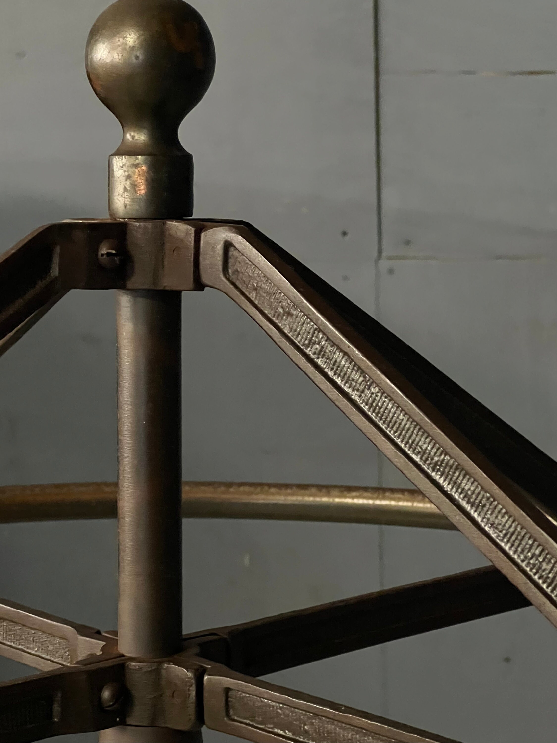 Antique Garment Rack, Japanned Finish, Coat Rack, Revolving Clothing