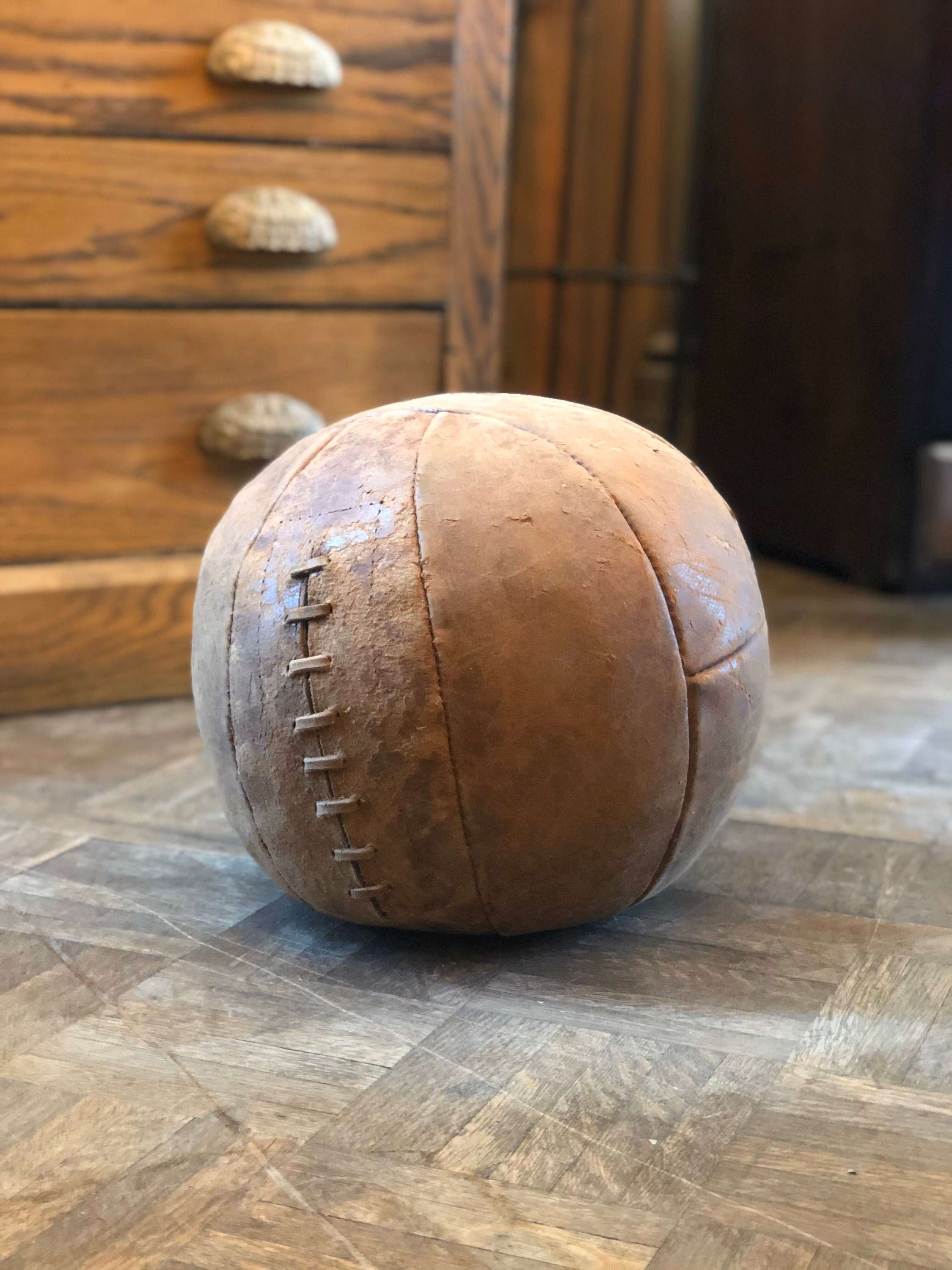 leather exercise ball