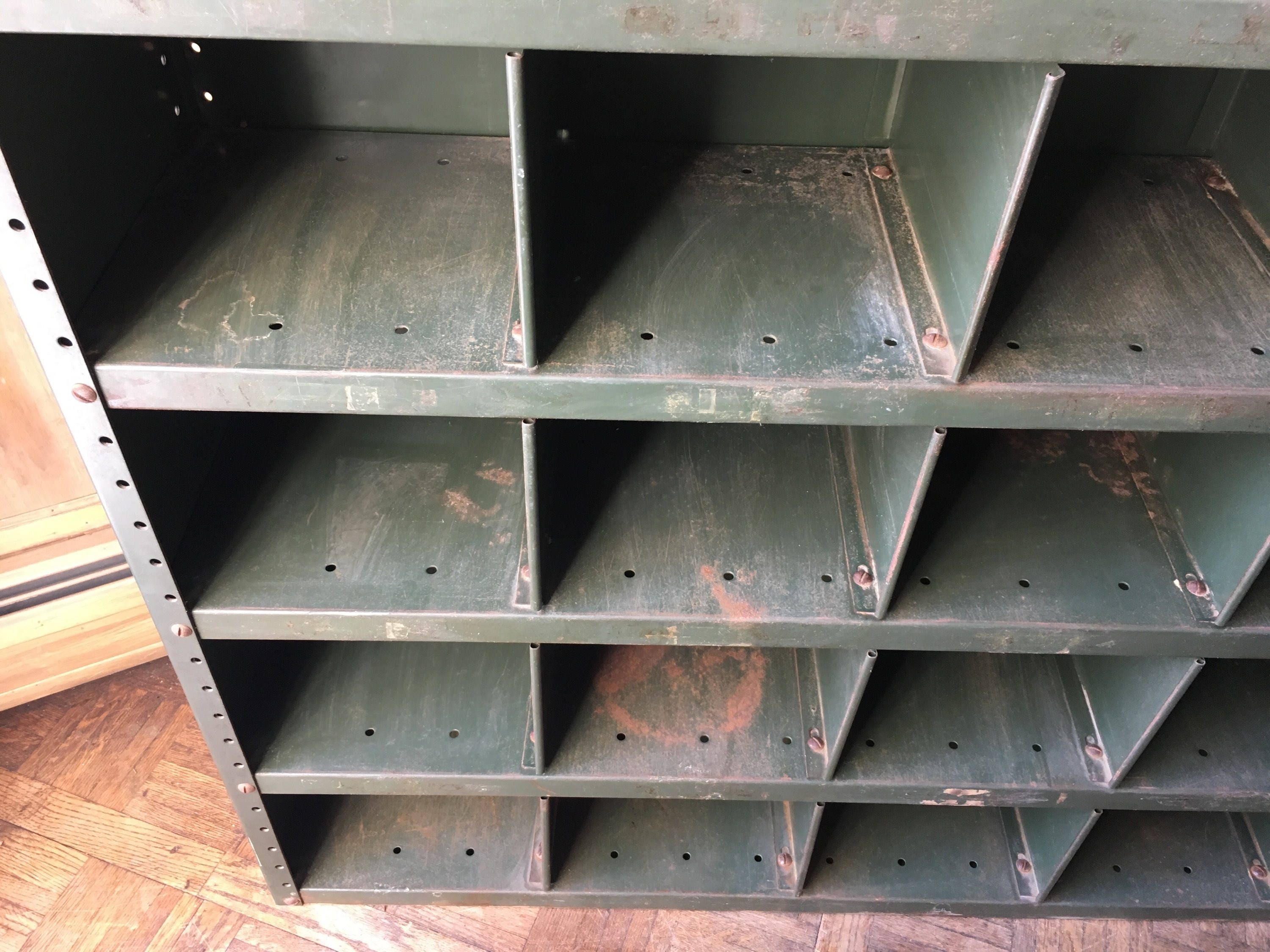 Industrial Storage Metal Storage Cubby, Metal Parts