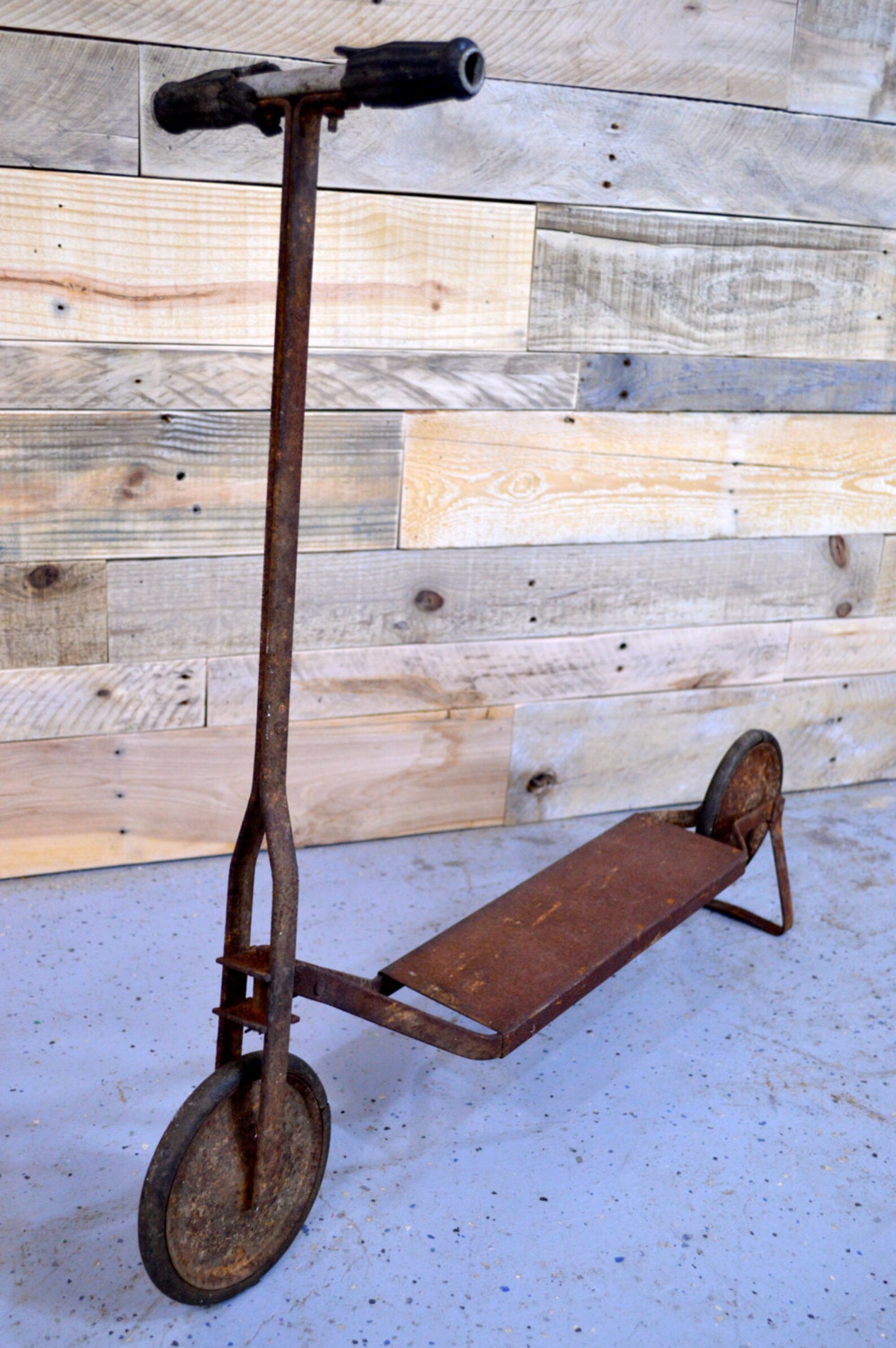 Vintage Push Scooter 1920s Rustic Toy Scooter Etsy