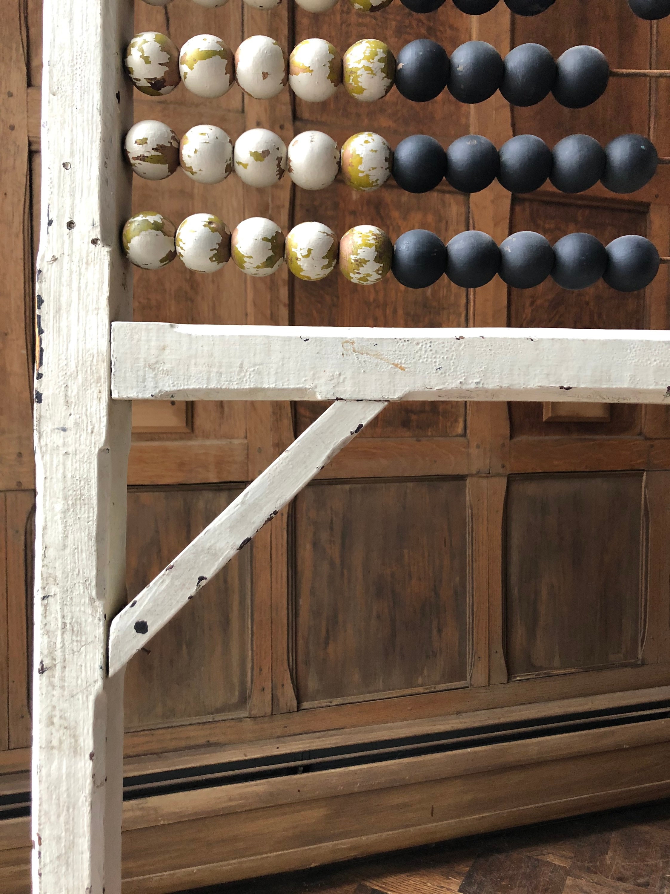 pink wooden abacus