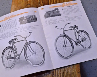 Vintage 1920s Columbia Bicycle Sales Catalog, Advertising