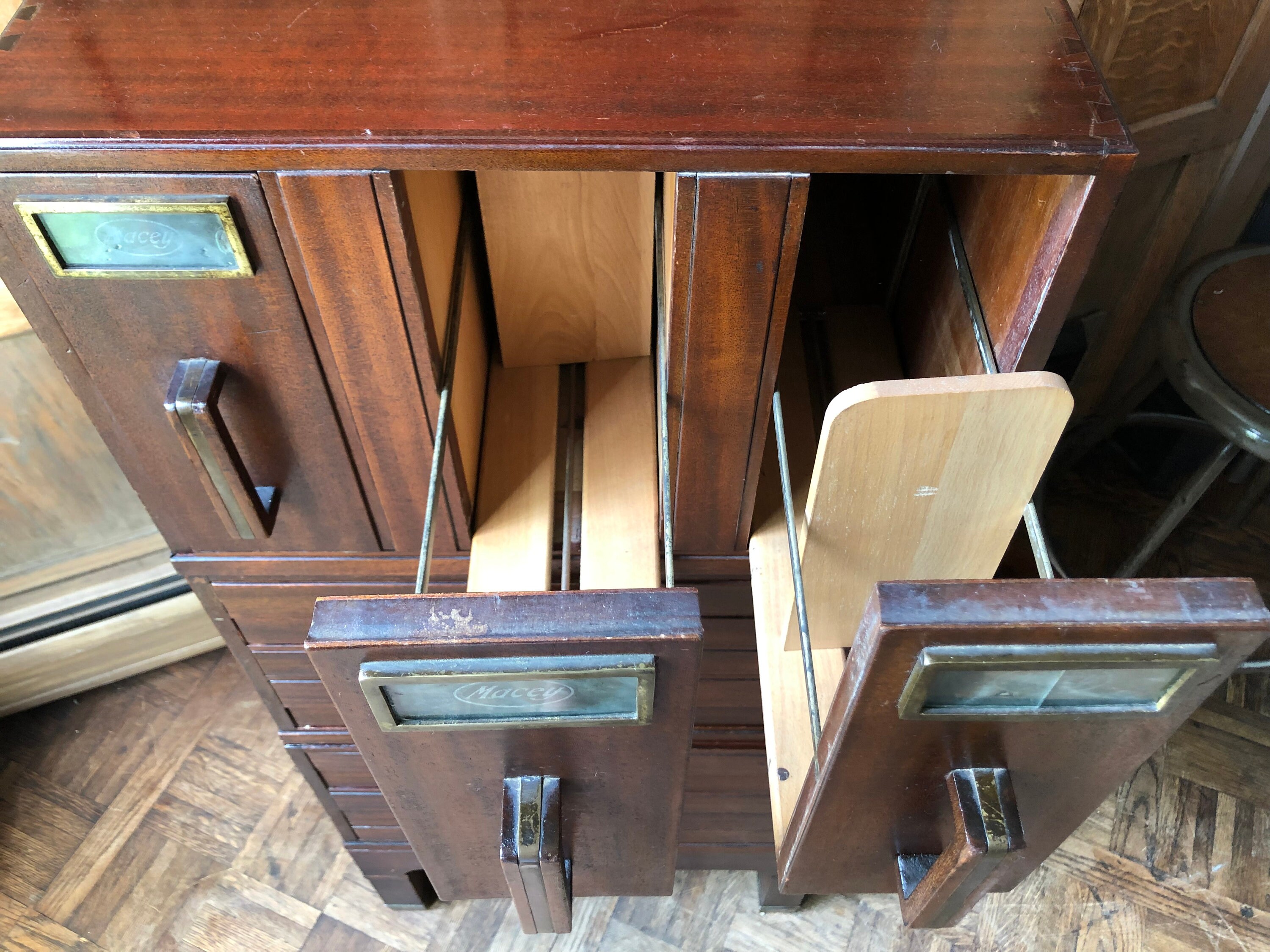 Antique Stacking Flat File Vintage File Vintage