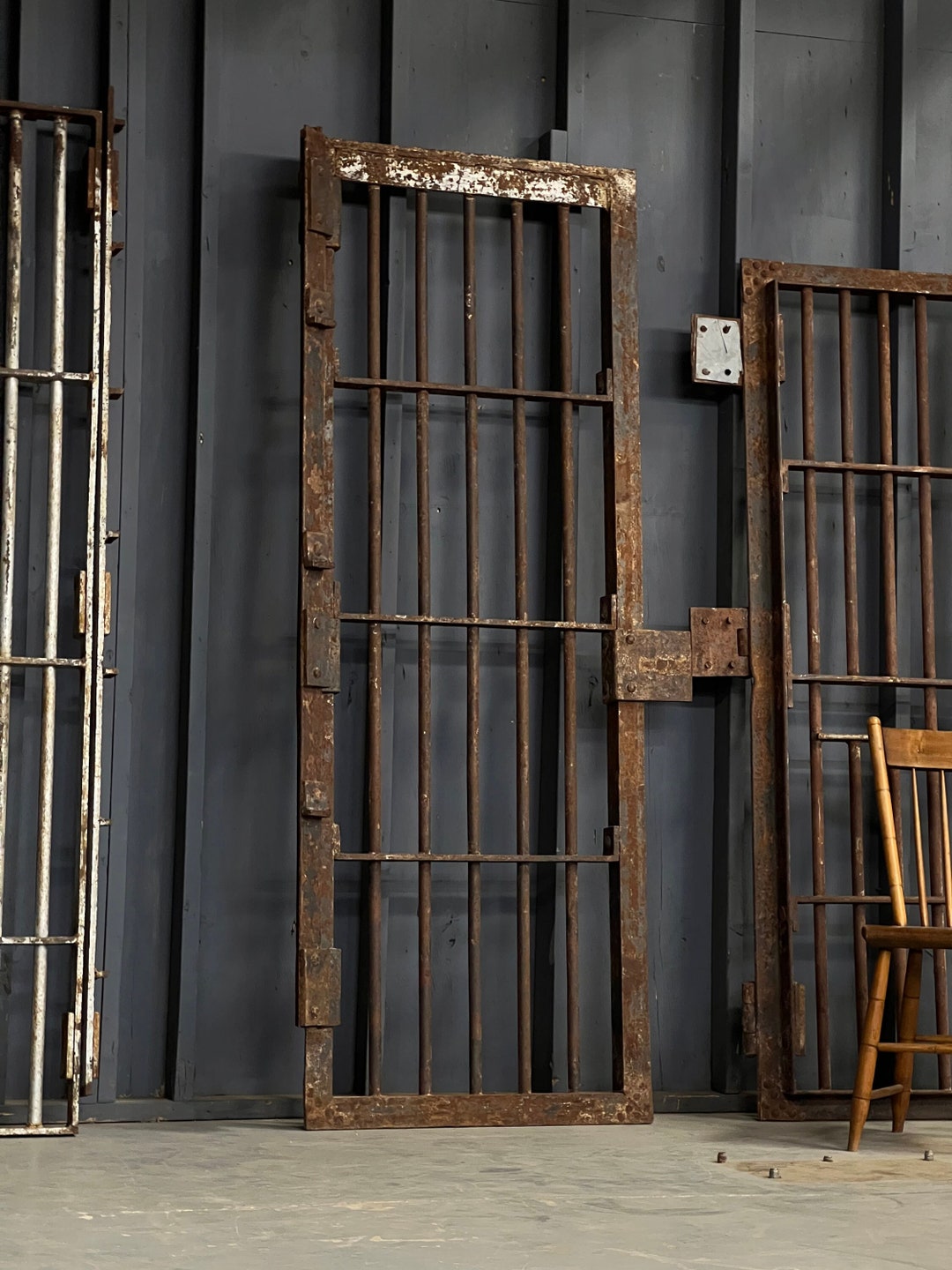 Antique Prison Cell Door Antique Jail Door Iron Gates Etsy