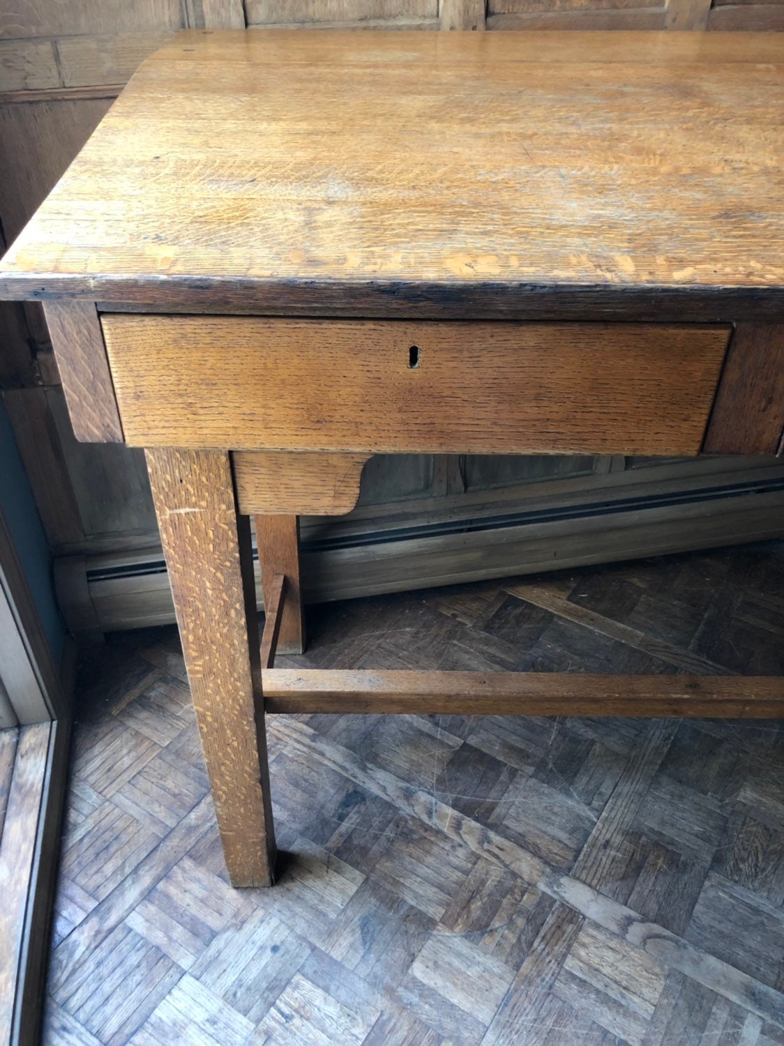Reserved Large Antique Standing Desk Quarter Sawn Oak Mission Style