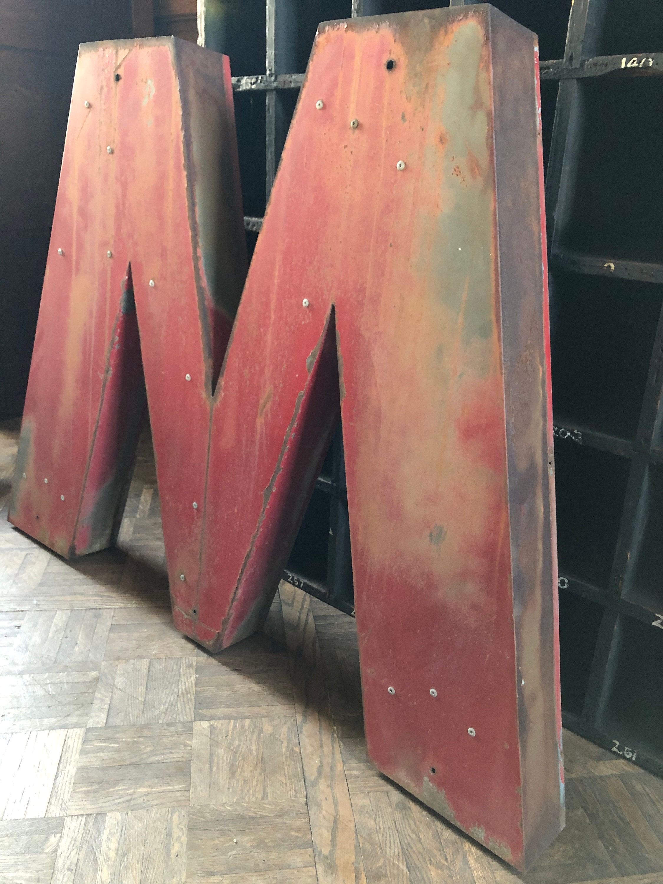 RESERVED LARGE Letter M Sign, Letter M Wall Decor