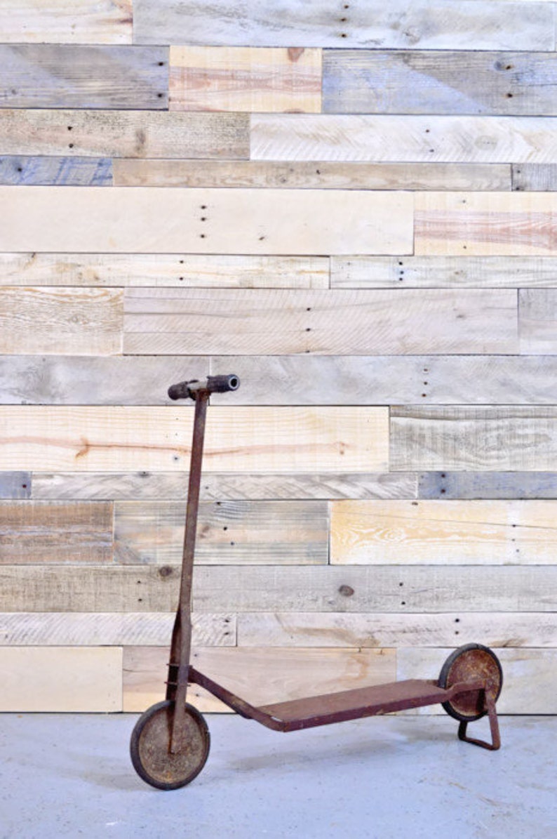 Vintage Push Scooter 1920s Rustic Toy Scooter Etsy