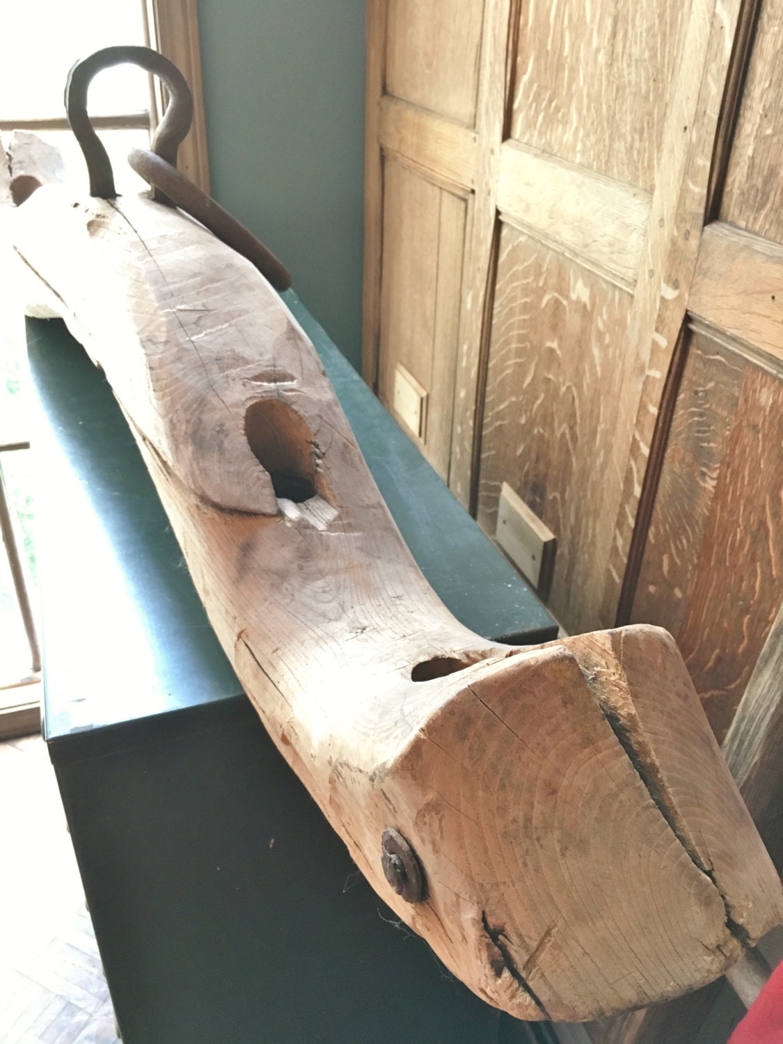 Antique Oxen Yoke, Antique Wooden Yoke, Wood OX Yoke, Primitive Decor