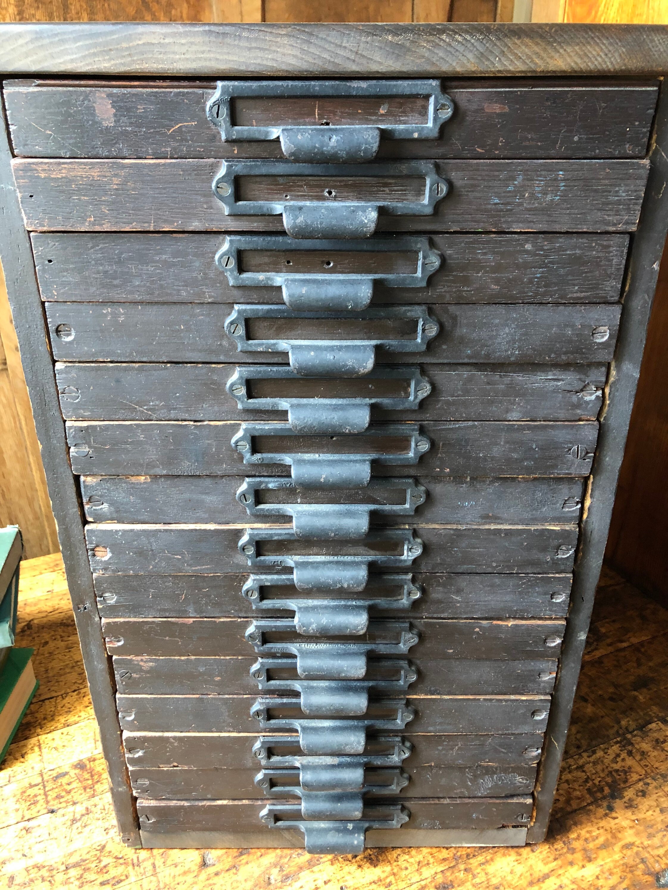 Small Antique Hardware Store Parts Printers Multi