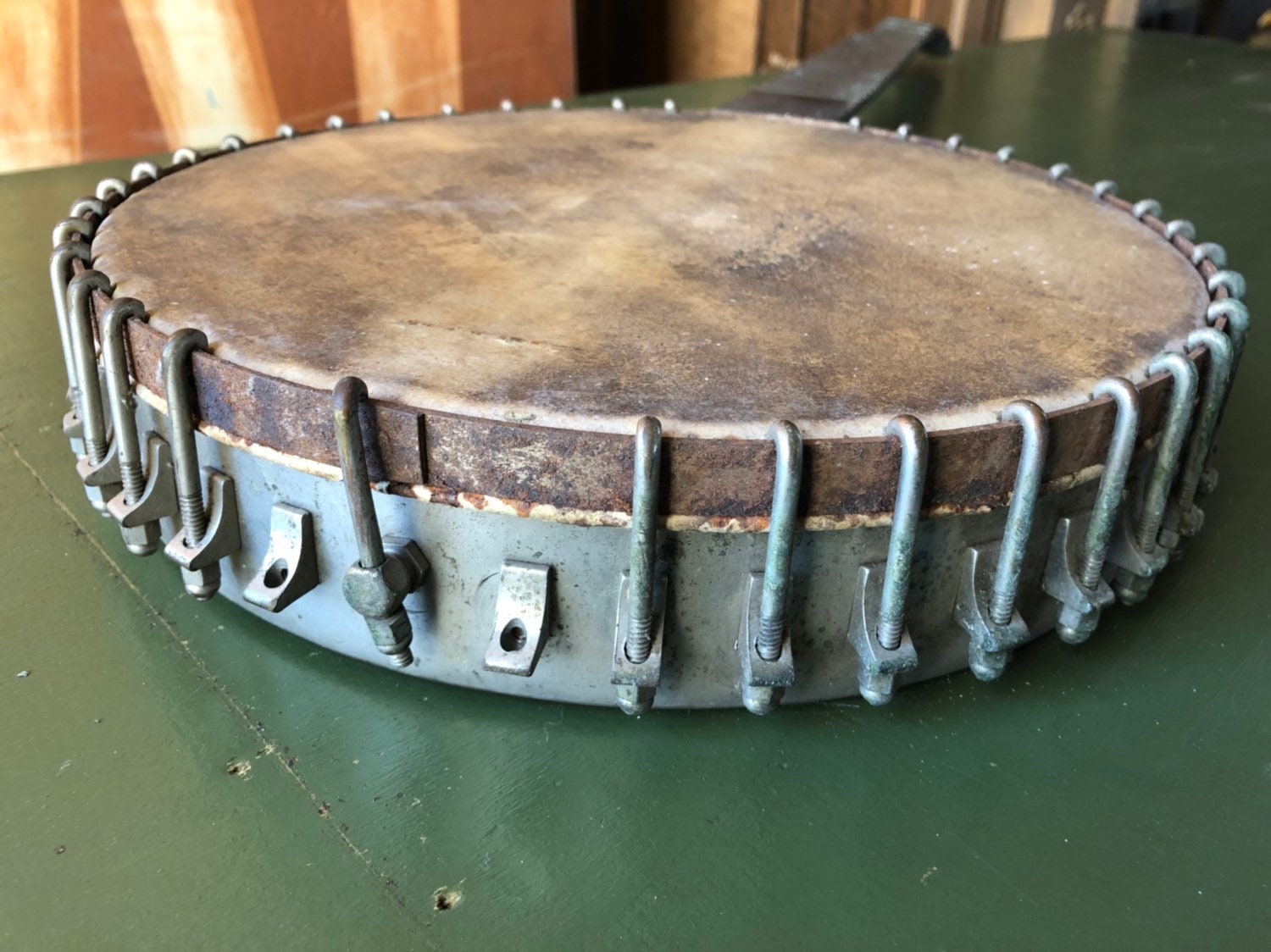 Vintage Banjo, Banjo Decor, Musical Instrument Wall Hanging, Camp Decor