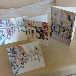 Greeting card from original watercolor  Alexandria, Virginia