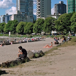 Fine Art Print, Urban Landscape, English Bay Beach, Vancouver B.C., Canada