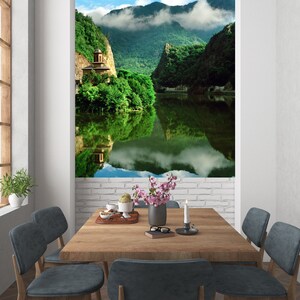 Large Fine Art Print, River Landscape, Olt River Gorge, Romania