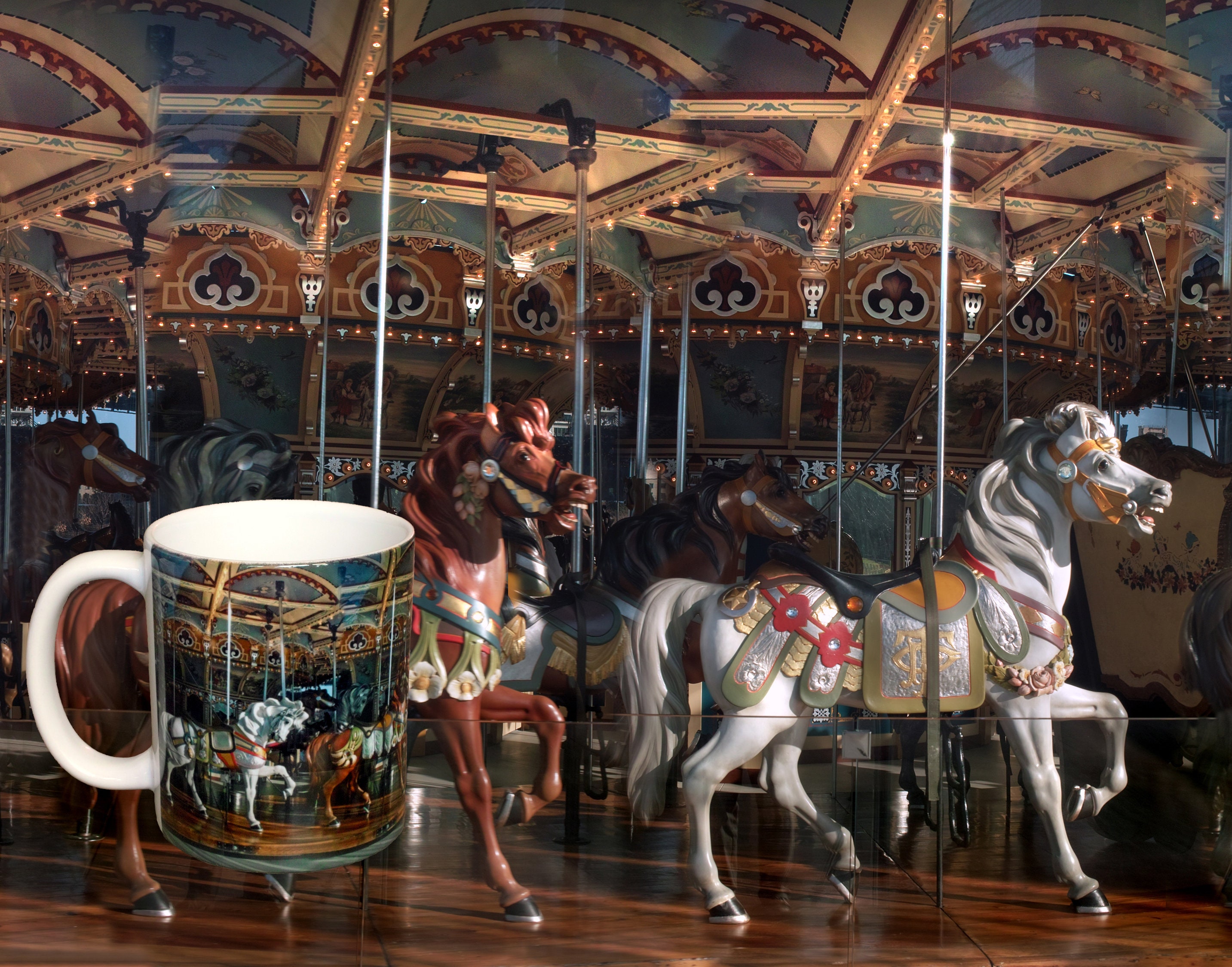 Coffee Mug, Jane's Carousel, Brooklyn New York - Etsy