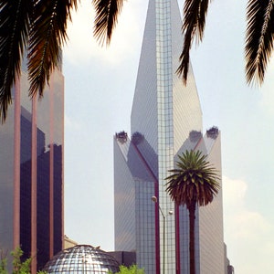 Impressão de belas artes, Cidade do México, paisagem urbana, edifício moderno