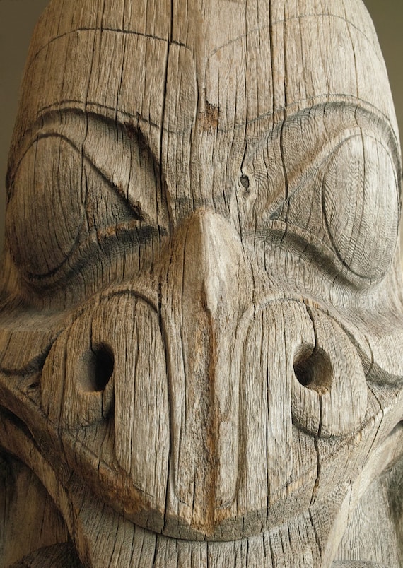 Fine Art Print, Northwest Coast Totem, Native Art, BC Canada