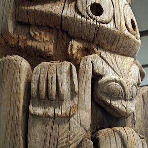 Stampa artistica, Totem della costa nord-occidentale, arte nativa, BC Canada
