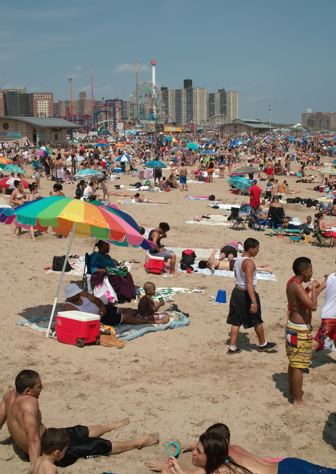 Fine Art Print, Coney Island Beach, Memorial Day, Urban Landscape, Brooklyn NYC, USA - Etsy