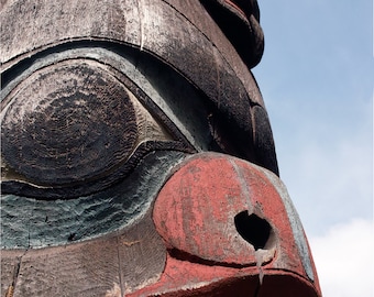 Fine Art Print, Native Art, Northwest Coast Totem, BC Canada