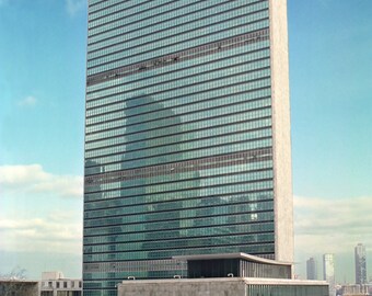 Kunstdruck, UN-Gebäude, New York City, USA