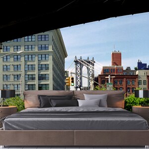 Fine Art Panorama Print, Washington Street, Cadman Platz East, DUMBO Brooklyn, Stadtlandschaft, NYC USA