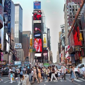 Fine Art Print, Urban Landscape, Times Square and Broadway, New York City USA