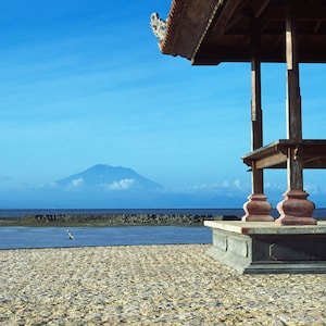 Fine Art Print, Beach Landscape, Bali Beach House, Indonesia