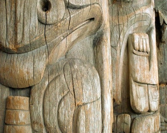 Fine Art Print, Native Art, Northwest Coast Totem, BC Canada