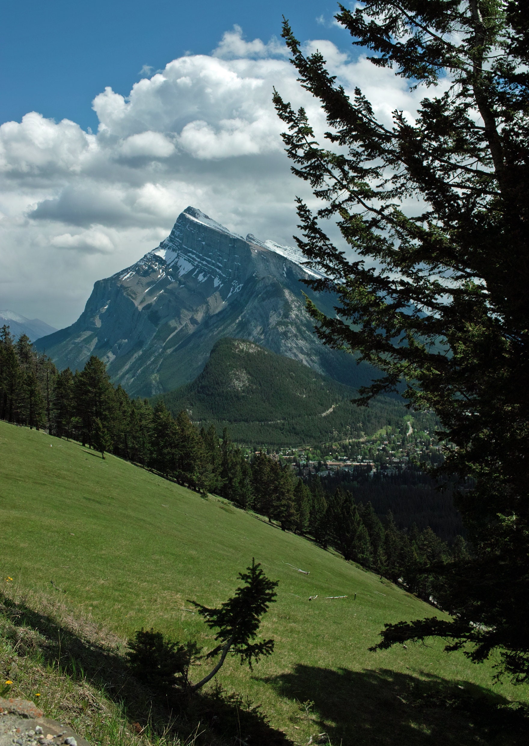 Canada Photography Print Instant download Art Prints Landscape Rundle Mountain in Banff Printable Mountain Alberta