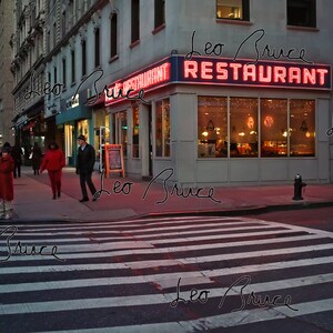 4 'x 6' Peel and Stick Wandbild, Toms Restaurant zu Weihnachten (Munks on Seinfeld TV-Serie), New York City