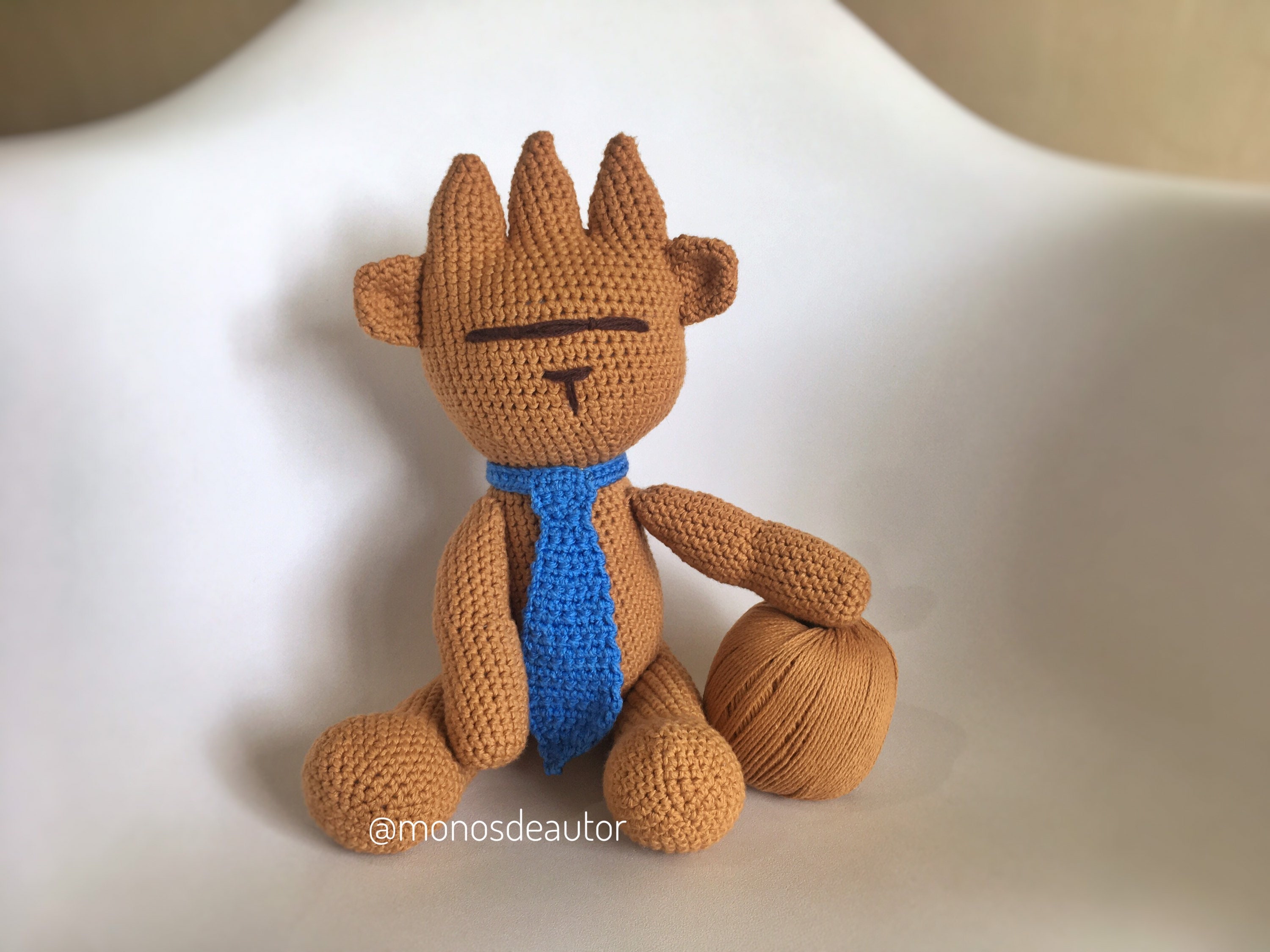 ONLY PATTERN! Tomee Bear From Eddsworld (2 Languages), Tom Tord