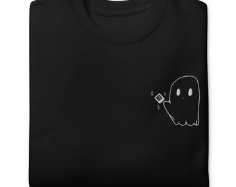 Embroidered Polaroid Ghost Unisex Sweatshirt